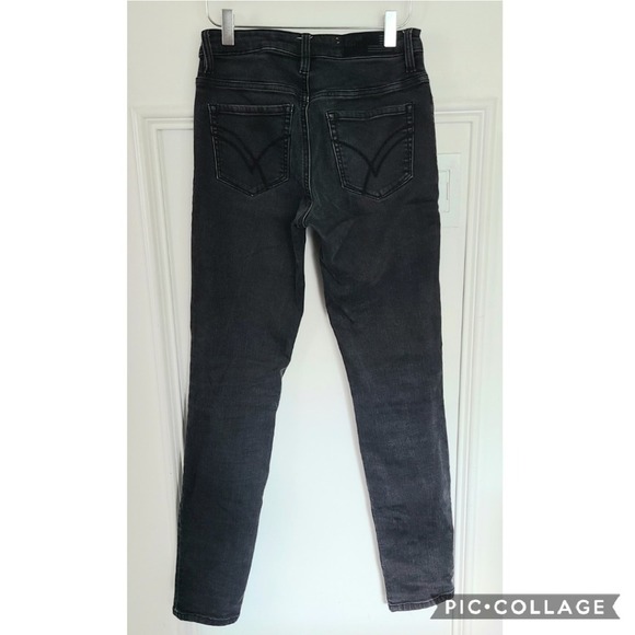 William Rast Mid-Rise Slim Leg Charcoal Gray Jeans 6 - Picture 4 of 7